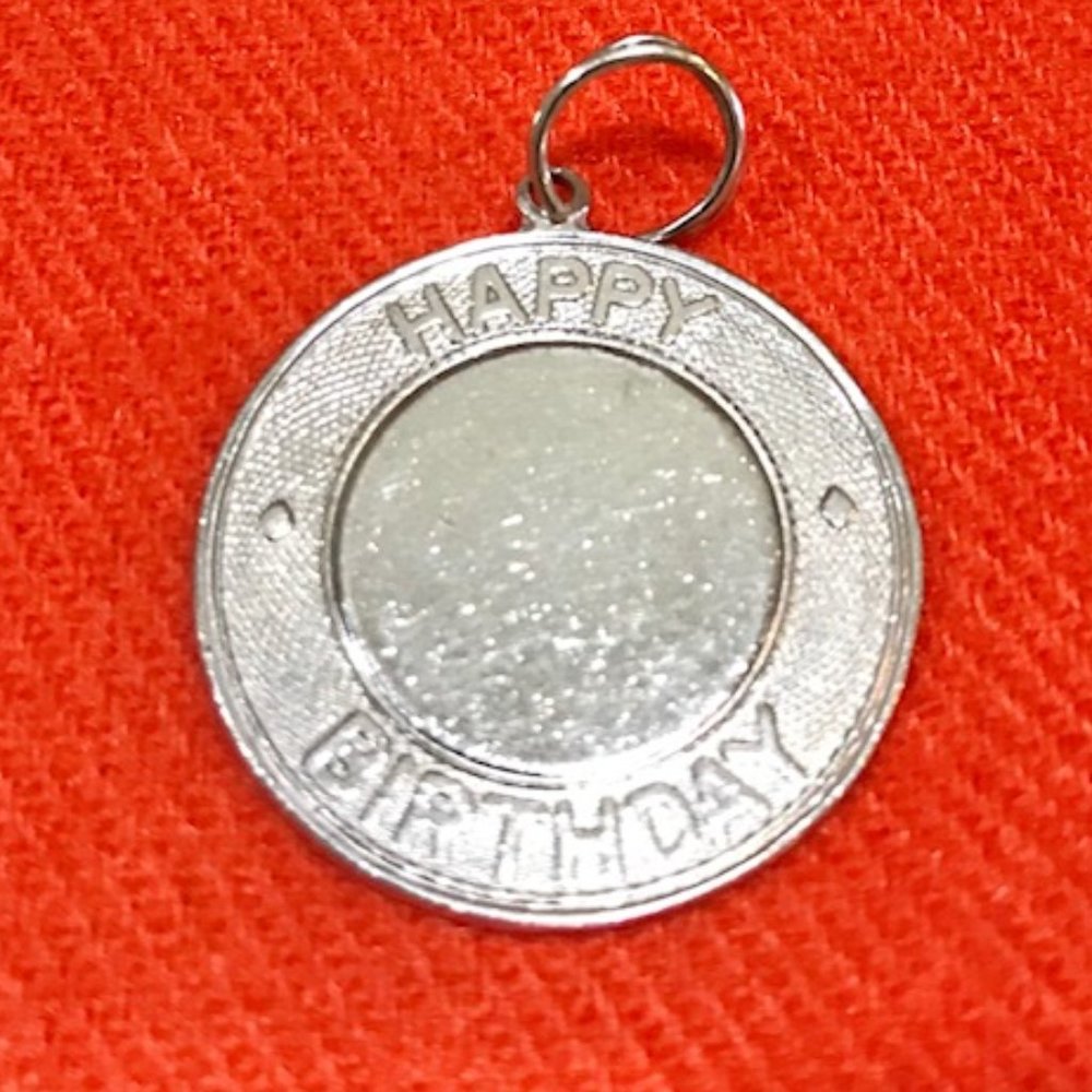 Sterling Silver Happy Birthday Charm